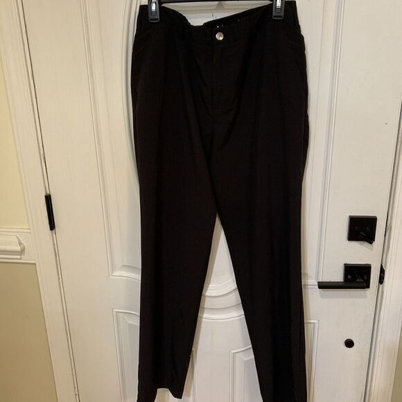 Other - Short Par 4 Mens 36x32 Black Golf PREFORMANCE Pants Pockets Flat‎ Front Stretch
